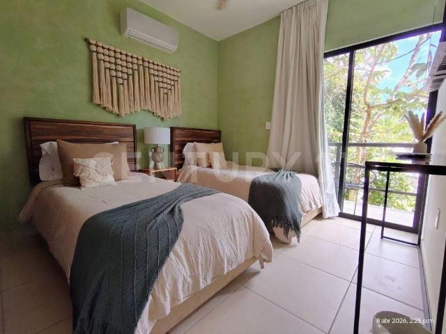 Renta acogedor departamento amueblado Puerto Morelos, Riviera Maya DH1826