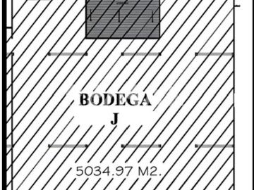 Renta Bodega 5,034 mts en patio industrial sobre Gustavo Baz