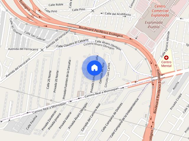 Renta casa en Camino Real a Momoxpan, Colonia Lomas de la Carcaña, C.P. 72777