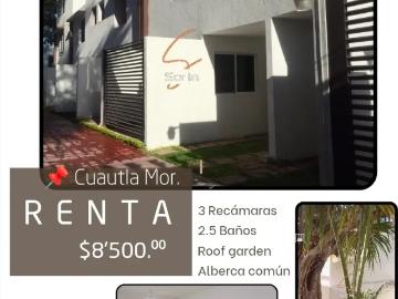 RENTA CASA EN PRIVADA – RESIDENCIAL MANANTIALES 2 $8,500.00
