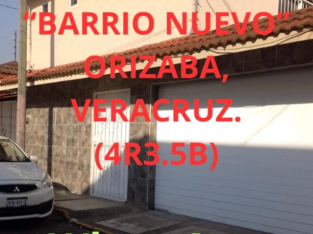 RENTA CASA RESIDENCIAL “BARRIO NUEVO” ORIZABA, VERACRUZ. 4R3.5B