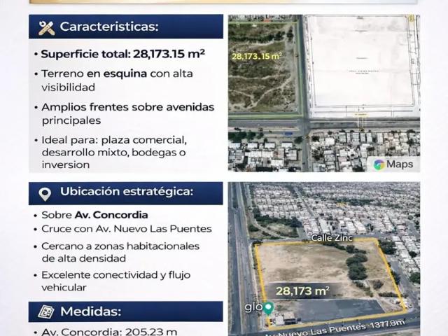 Renta de Terreno Comercial en Concordia, Apodaca, Nuevo León