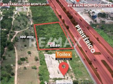 Renta de Terreno comercial sobre Periférico Poniente de Mérida, Yuc