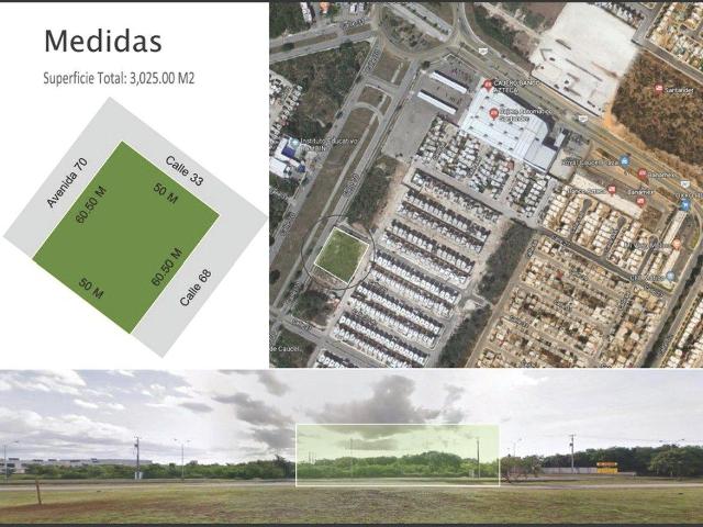 Renta de Terreno en caucel, yucatan