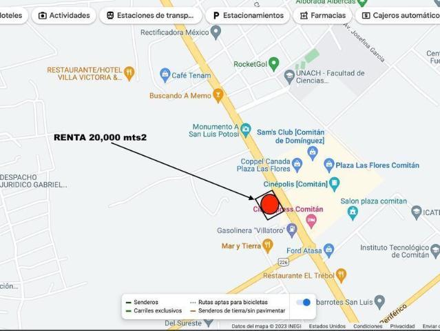 Renta de terreno en Comitan