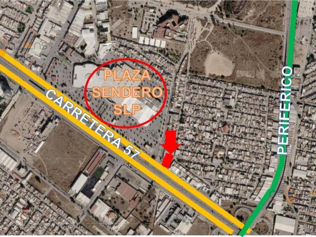 Renta de Terrno en ESQUINA sobre Lateral de Carretera 57 SLP
