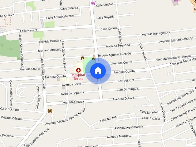 Renta de casa en C. Quinta, Benito Juárez, 21480 Tecate, B.C. #151Int. 151, Colonia Braulio Maldonado, C.P. 21480