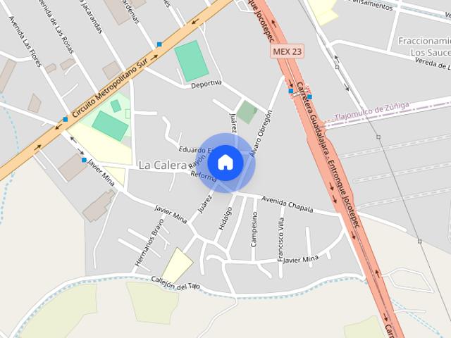 Renta de casa en circuito azahar, Colonia La Calera, C.P. 45678