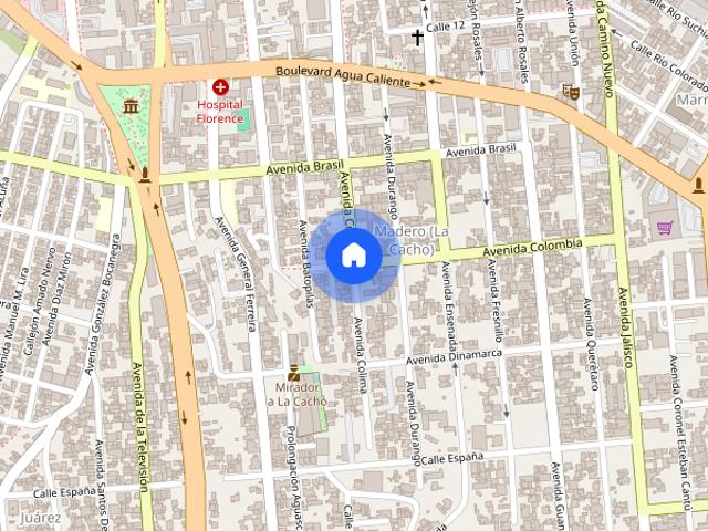 Renta de departamento Colima, Colonia Madero Cacho, C.P. 22040