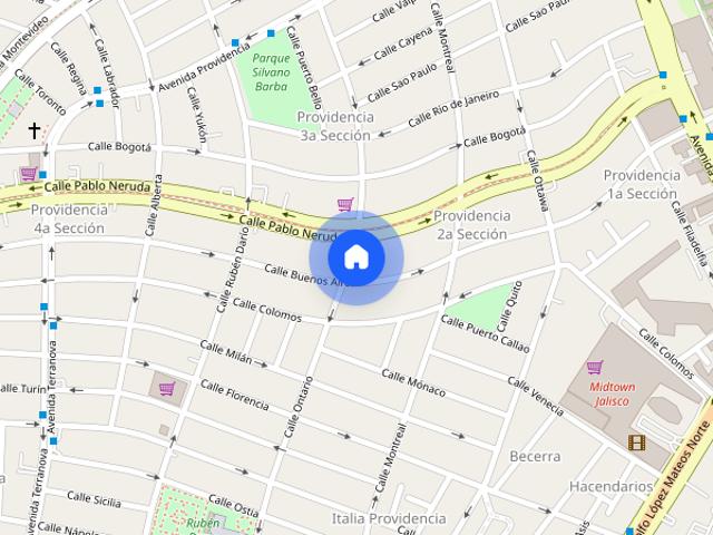 Renta de departamento Calle Ontario #1728Int. 601, Colonia Colomos Providencia, C.P. 44660