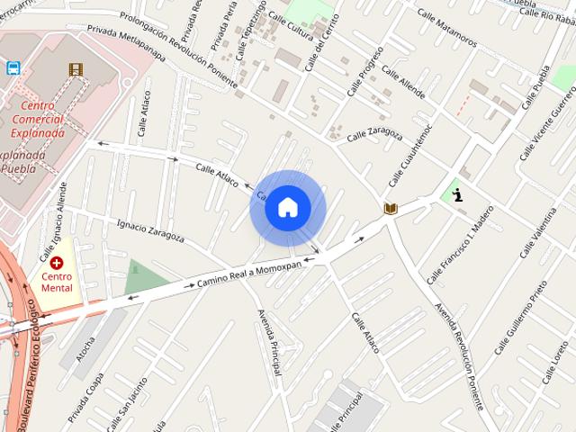 Renta de departamento Atlaco Oriente, Colonia Santiago Momoxpan, C.P. 72775