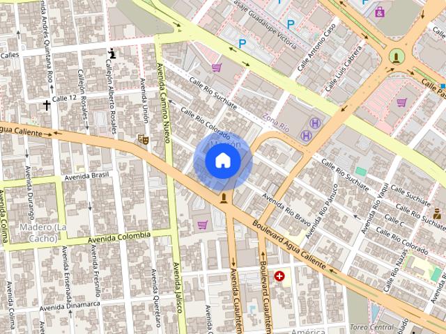 Renta de departamento Av. Rio Bravo, Marron, 22015 Tijuana, B.C Colonia Marrón, C.P. 22015