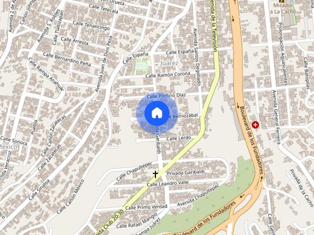 Renta de departamento Avenida Garibaldi, Colonia Juárez, C.P. 22150