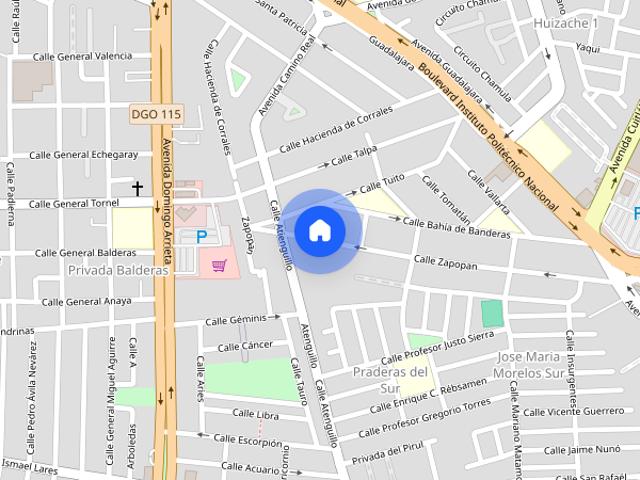 Renta de departamento Bella Vista, Colonia Villa Palma, C.P. 45169