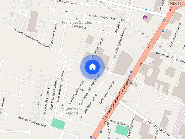 Renta de departamento en C. Anastasio Bustamante 1400, Francisco Sarabia, 45236 Zapopan, Jal. #1400, Colonia Francisco Sarabia, C.P. 45236