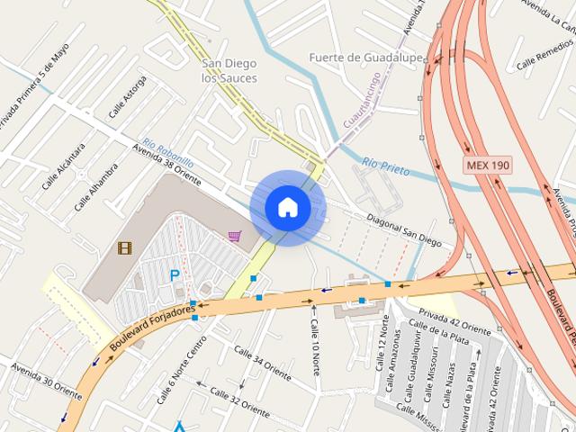 Renta de departamento en C. Prol. de la 6 Nte. 3803, San Diego los Sauces, 72768 San Andrés Cholula, Pue. #3803Int. 1202, Colonia Bosques de Granada, C.P. 72768