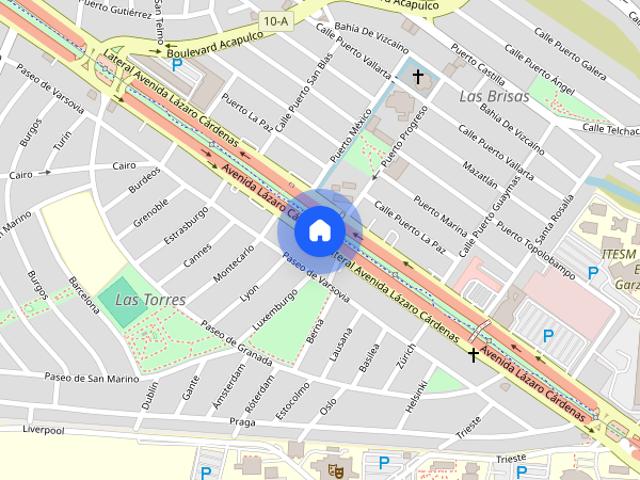 Renta de departamento en Avenida Lázaro Cárdenas, Colonia Las Torres, C.P. 64930