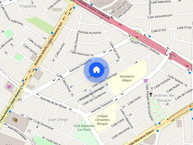 Renta de departamento en La Merced, Colonia Chapalita, C.P. 44500