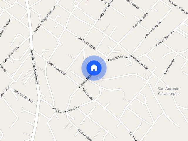 Renta de departamento San Antonio Cacalotepec, Colonia San Antonio Cacalotepec, C.P. 72828