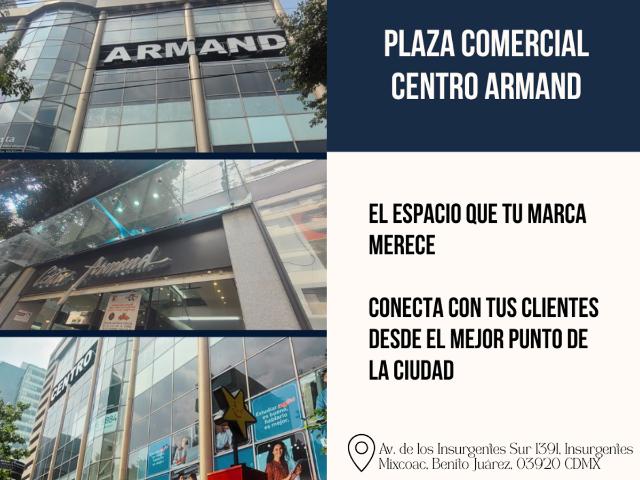 Locales en Renta Plaza Comercial Centro Armand en Insurgentes Mixcoac, Benito Juárez