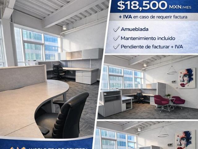 Renta de Oficina amueblada en WTC Juriquilla