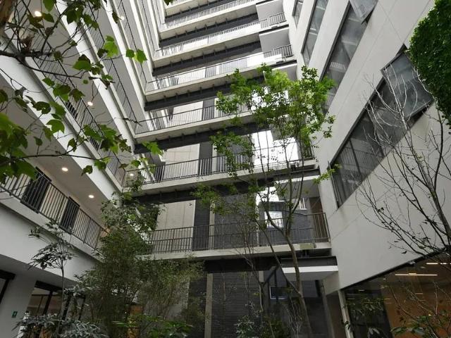 Renta Depto Equipado en edificio nuevo en la Roma