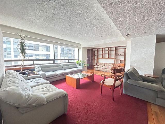 Renta departamento amueblado con vigilancia 24 hrs, en Polanco