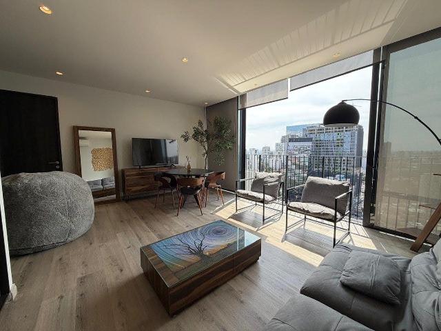 renta departamento amueblado punto sao paulo 73 m2, 1 recámara, piso 21