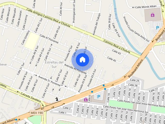 Renta departamento en 45 SUR, Colonia Estrella del Sur, C.P. 72190