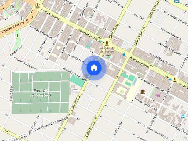 Renta departamento en C. 25 Sur 13, Águila, 72410 Heroica Puebla de Zaragoza, Pue. #13, Colonia El Águila, C.P. 72410