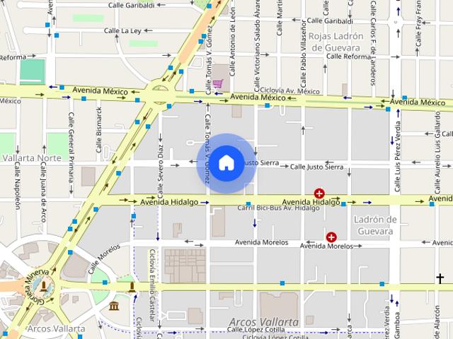 Renta departamento en Calle Justo Sierra 2665 503,edificio Santora, Colonia Ladrón de Guevara, Guadalajara Jalisco. #2665, Colonia Ladrón de Guevara, C.P. 44600