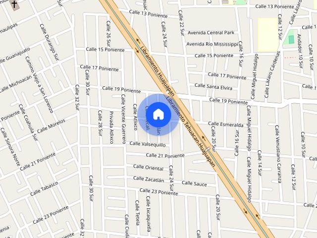 Renta departamento en Calz Zavaleta 102 A, Santa Cruz Guadalupe, 72150 Heroica Puebla de Zaragoza, Pue. #102 A, Colonia Arboledas del Paraíso, C.P. 72150