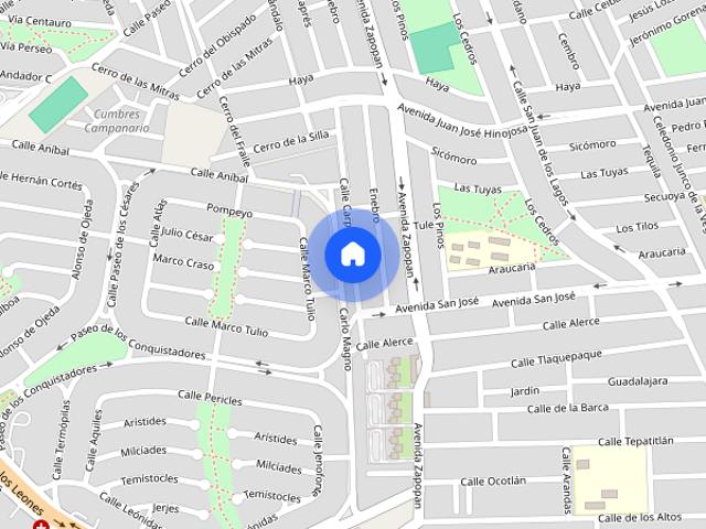 Renta departamento en Carpes Cumbres 4to secto 64610 Monterrey, N.L Colonia La Esperanza, C.P. 64367