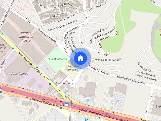Renta departamento en Av. Las fuentes, Colonia Mirador del Tesoro, C.P. 45608