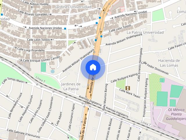 Renta departamento en Avenida Patria, Colonia Jardines de La Patria, C.P. 45110