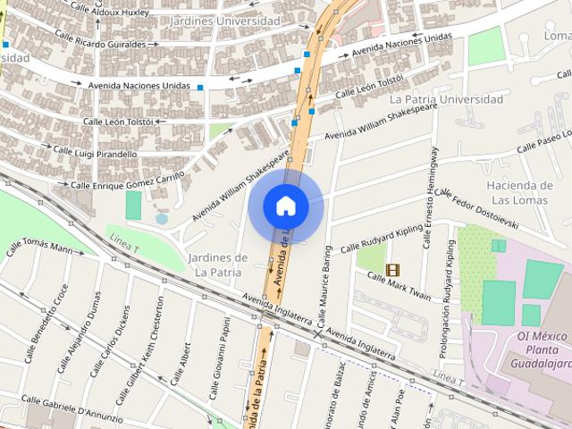 Renta departamento en Avenida Patria, Colonia Jardines de La Patria, C.P. 45110
