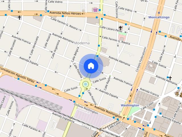 Renta departamento en General San Martin, Colonia Moderna, C.P. 44190