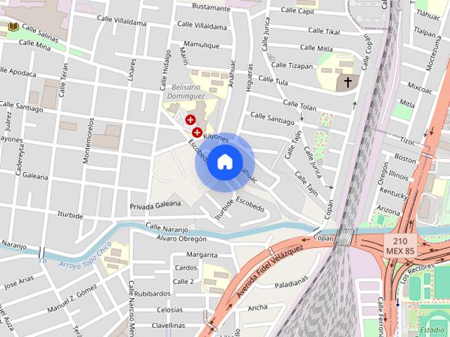 Renta departamento en Ramón Corona 934, Centro, 64000 Monterrey, N.L Colonia Cándido Díaz, C.P. 64265