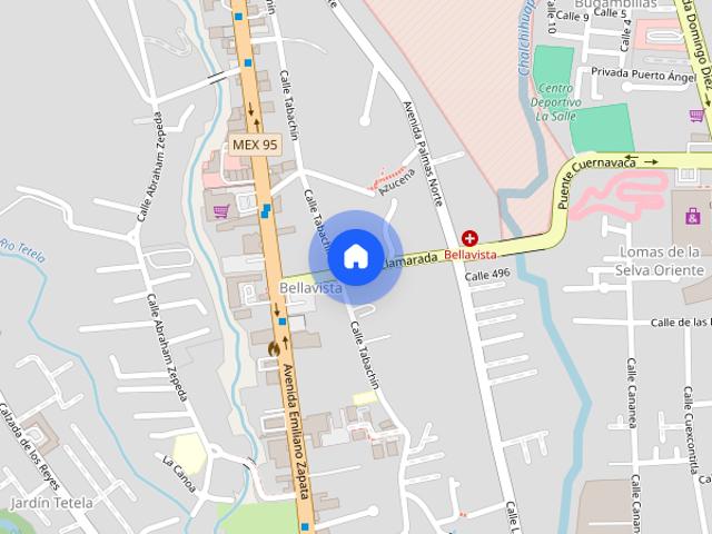 Renta departamento en Tabachin 185, Colonia Bellavista, C.P. 62140