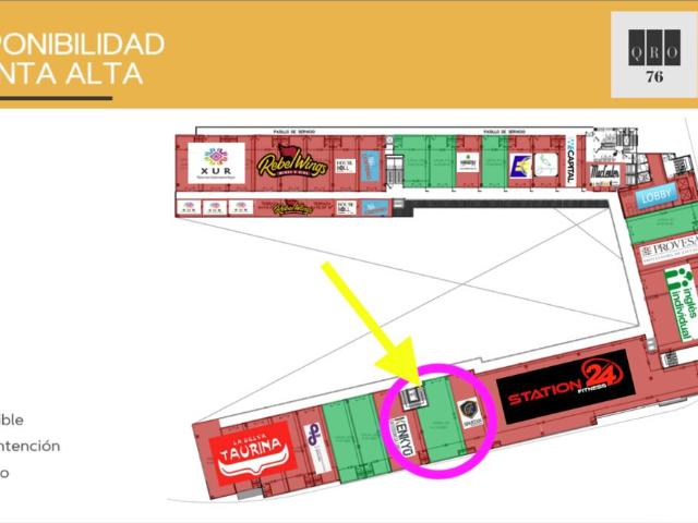 Renta Local 87m2 en Plaza, Av. Universidad, 5 de Febrero, Qro76. $27mil