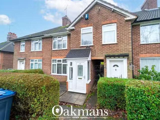 Cozy 3 bedroom terraced house for rent in Weoley Castle Road.