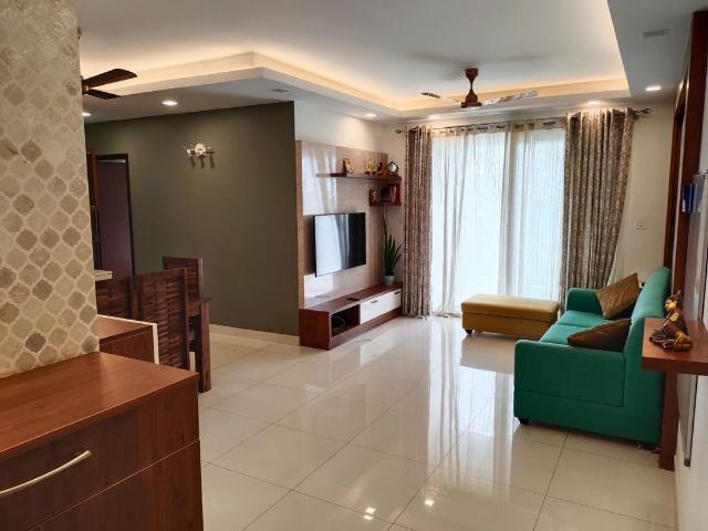 Rental | 2 BHK + Basement 1250 Sq.Ft. Apartment in Puravankara Palm Beach