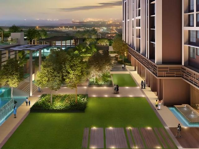Rental | 2 BHK + Store Room 1000 Sq.Ft. Apartment in Dosti Eastern Bay Phase 1