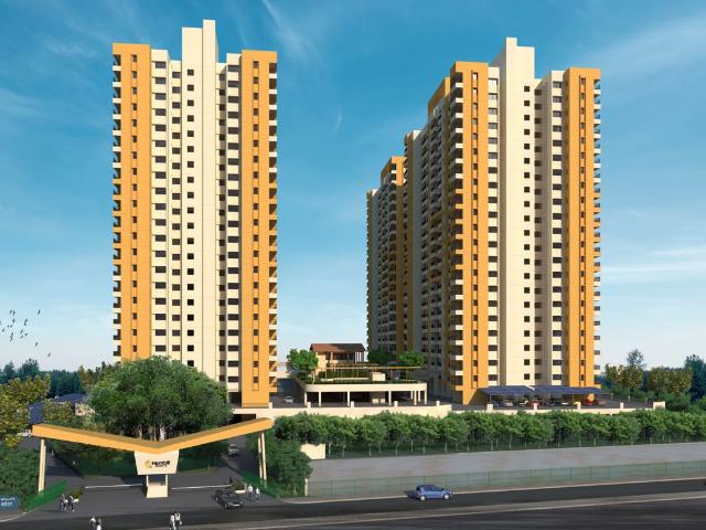 Rental | 2 BHK + Pooja Room 950 Sq.Ft. Apartment in Magarpatta Riverview City Hornbill Heights