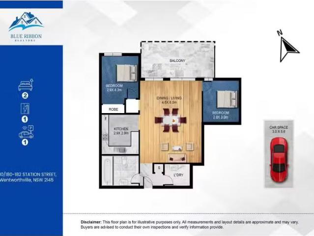 Just in! 2 BR 10/180 182 Station Street, Wentworthville Apartm.