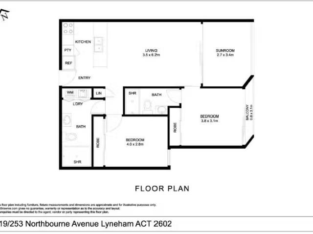Just in! 2 BR 219/253 Northbourne Avenue, Lyneham Apartment fo.