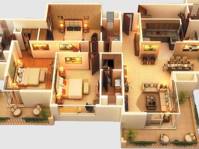 Rental | 4 BHK + 2000 Sq.Ft. Apartment in Sector 11