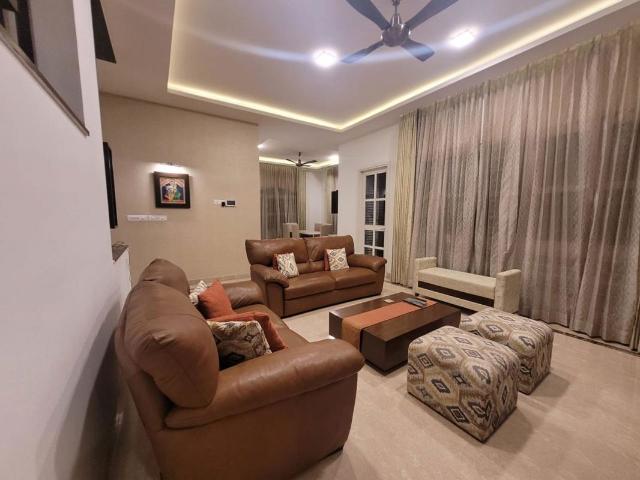 Rental | 4 BHK + Pooja Room,Extra Room 4033 Sq.Ft. Villa in Prestige Lakeside Habitat Villa