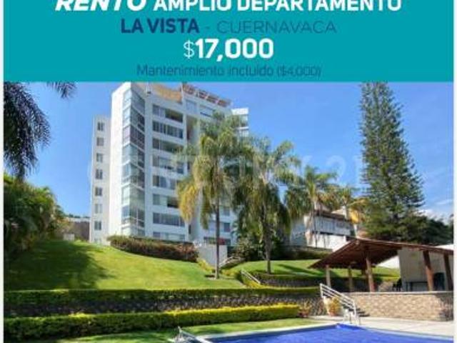 Rento amplio departamento la VISTA Cuernavaca, Morelos