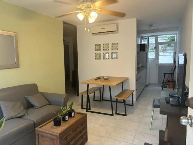 RENTO DEPARTAMENTO AMUEBLADO EN CONJUNTO PRIVADO CON ALBERCA Y CERCA DEL MAR EN PLAYA DE ORO